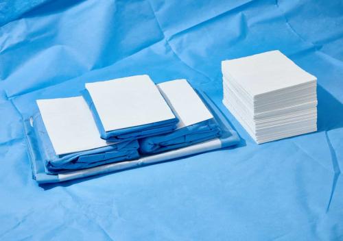 China Disposable Scrim Reinforced Hand Paper Towel for Hospital Surgical Use Medical Hand Towel Manufacturer