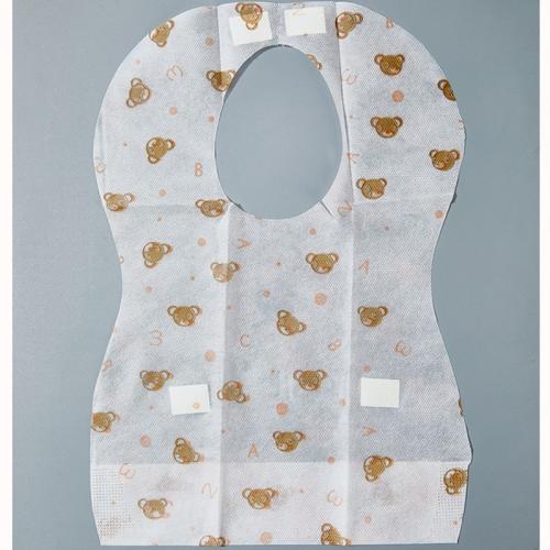 China Customized Non woven Disposable Feeding Kids Bibs Waterproof Apron Manufacturer