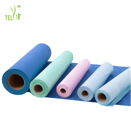 China Telijie Disposable Bed Sheet Roll, Paper + PE Film Composite, Class I Medical Device, Non-Sterile CE/ISO13485 Certified, 30*30/30*40/40*40cm Manufacturer