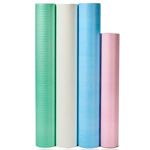 China Medical Disposable Bed Sheets Roll Hospital Massage Paper Plus PE Film Cover for Exam Table ISO Certified SPA Couch Paper Rolls Manufacturer