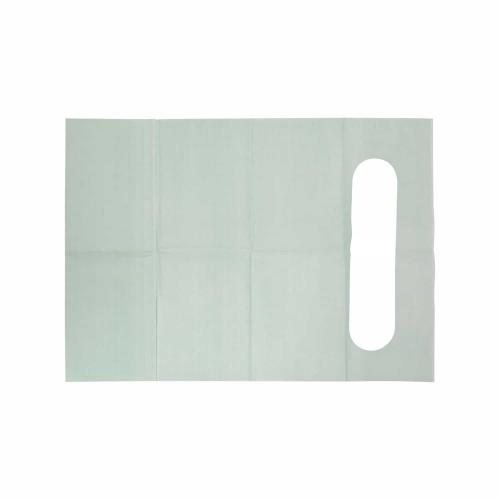 China Disposable Baby Bib, Class I Medical Device CE/ISO13485 Certified, Paper + PE Film 24.5*34.5cm with 5.5cm Pocket for Children Manufacturer