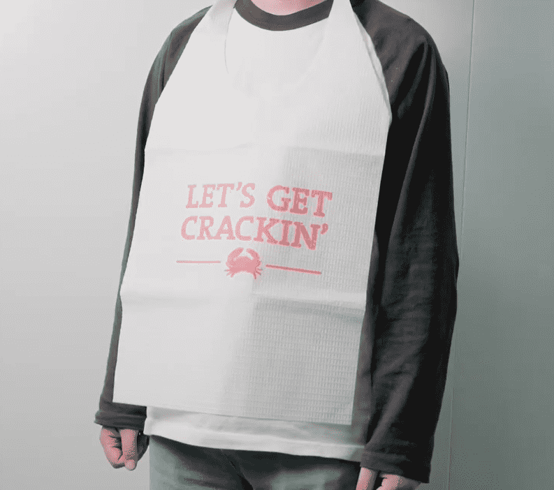  Wholesale Adult Bibs Waterproof Degradable Kitchen Cooking Aprons Disposable Hair Salon Aprons