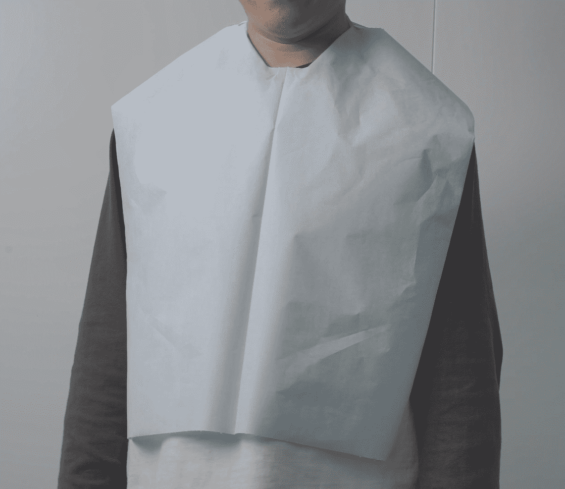 Disposable Adult Bibs Waterproof Aprons for Men & Women