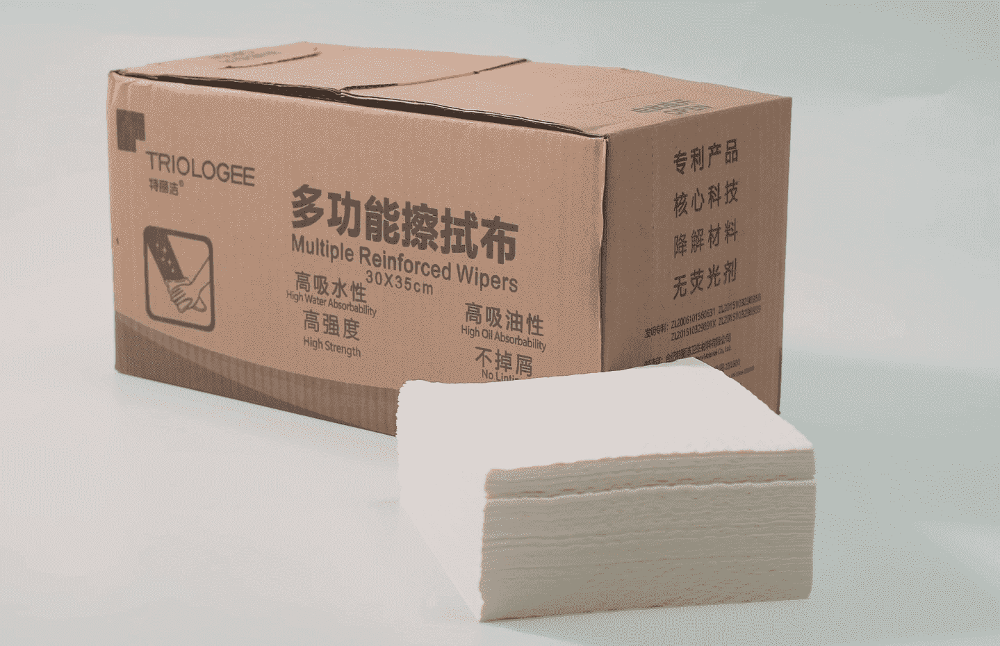 Absorbent Sterile 4 Ply Scrim Reinforced Paper Towel Roll Industrial Cleaning Wipes Medical Wipes